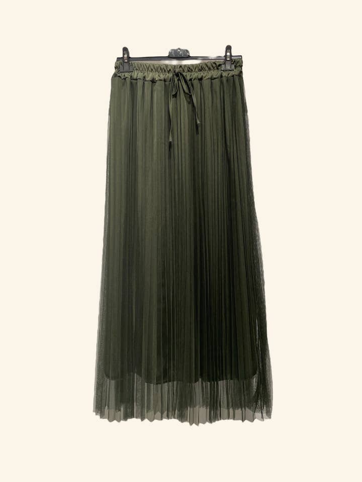 Nota bene - Wholesale Skirt - Women's - Long pleated tulle skirt Art 53521