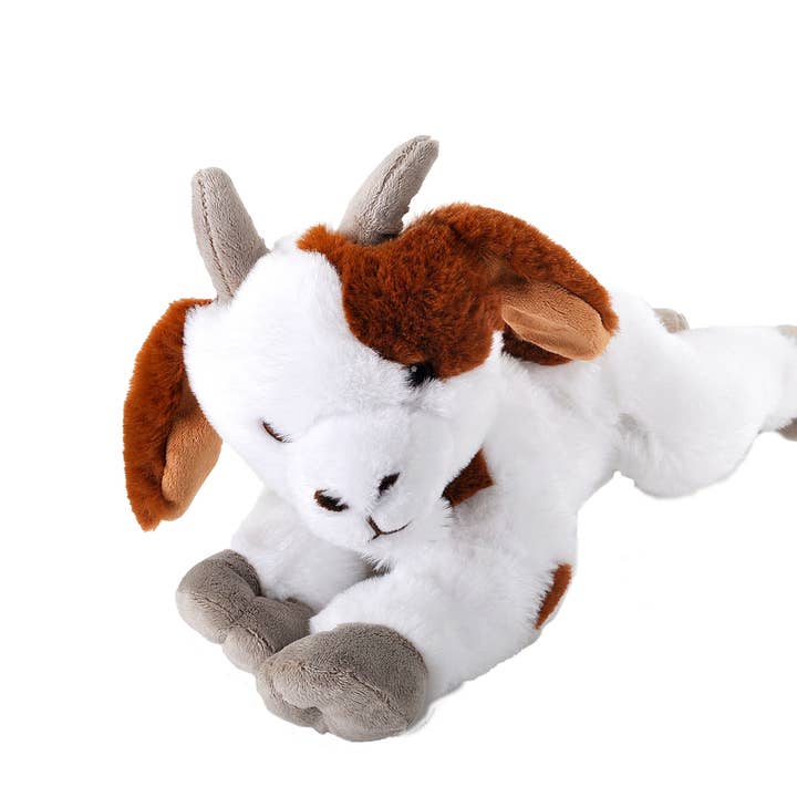 Wild Republic - Vendita all'ingrosso Peluche - Bambini e neonati - Animale di peluche a forma di capra Eckins 30,5 cm