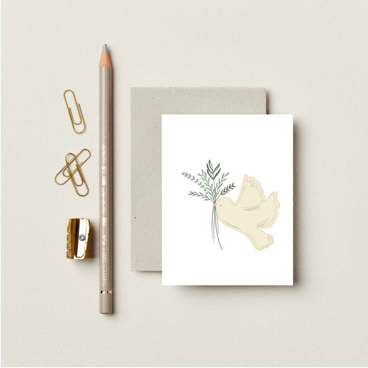 Baby Greeting Card | Baptism Card for Baby | Hand Drawn Card for wholesale by Christine Collective Co