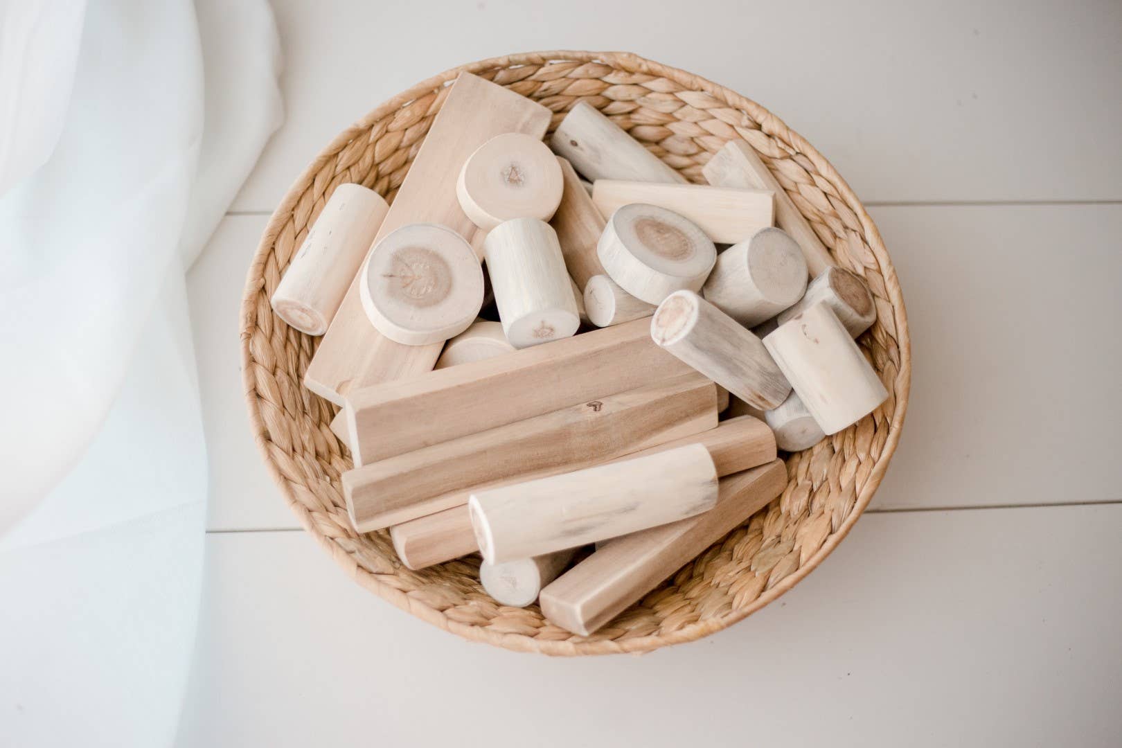 Q Toys - Venta al por mayor Conjunto de juguetes - Niños - Bloques de árboles naturales con corteza0