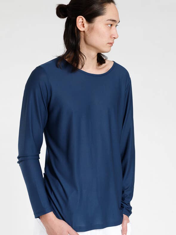 Breezy Narrow Long Sleeve, Eucalyptus for wholesale by DARYN CHOOK