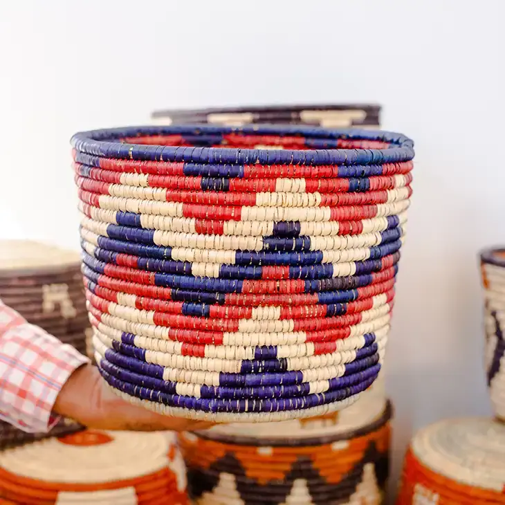 Waasiwolves - Wholesale Decorative Plate/Dish/Bowl - Package of 3 Hand Woven Flexible Baskets1