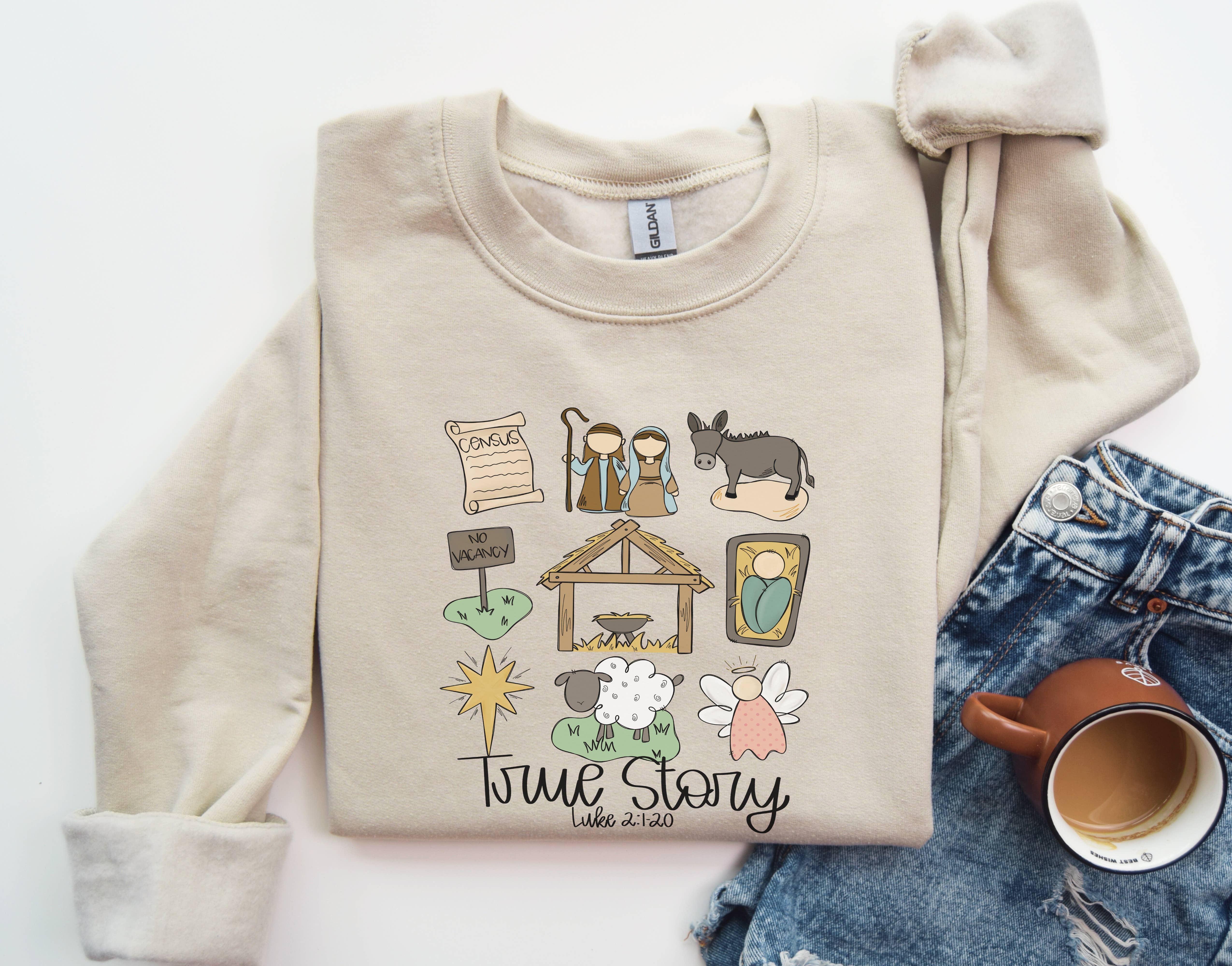 CMD Wholesale - Wholesale Graphic Sweatshirt - Unisex - True Story Sweatshirt0