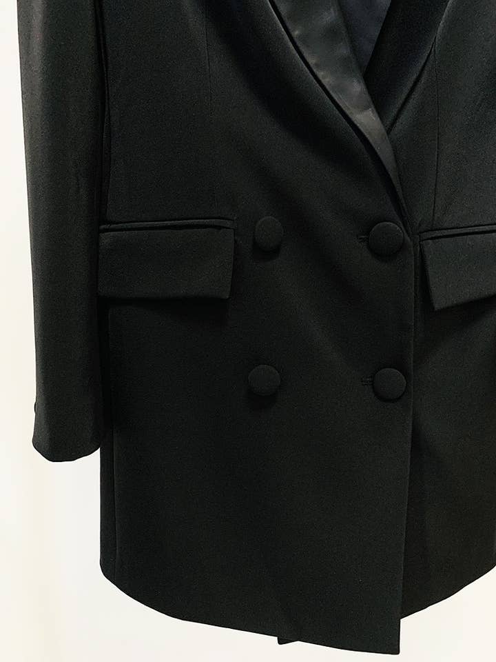 Productseeker - Venta al por mayor Chaqueta - Mujer - Chaqueta Blazer Larga con Diamantes y Cuentas - DR014715