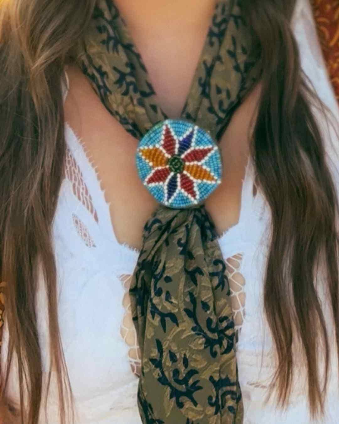 Wylder Trading Company - Wholesale Bandana - Unisex - Silk Bandana Cowgirl Boho Western Eclectic Scarves Ethical8