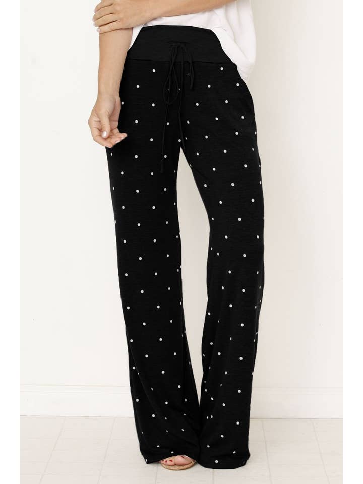 EG fashion - Wholesale Pants - Women's - Polka Dot Drawstring Pants5