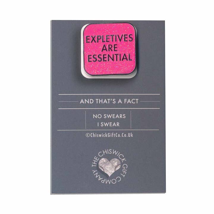 Expletives Are Essential Enamel Pin for wholesale by Two Little Boys