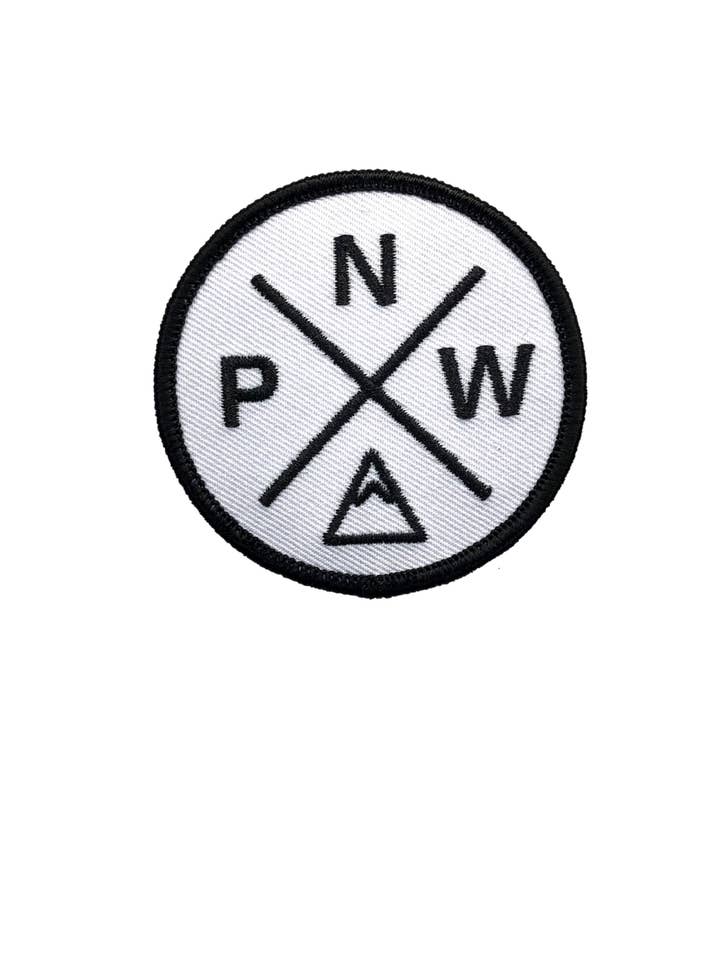 PNW Patch White for wholesale by Northwest Vibes Supply Co.