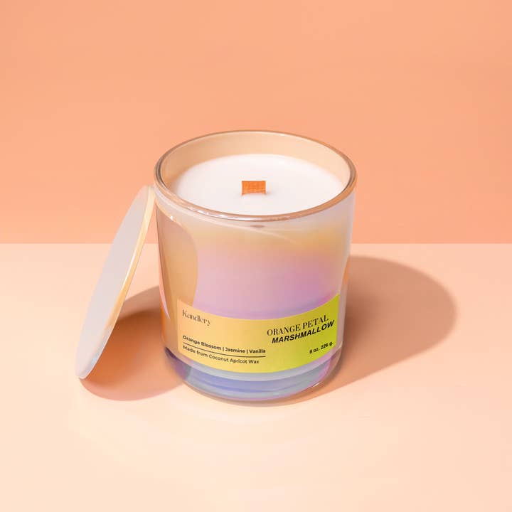 Orange Petal Marshmallow | BEST SELLER | 8 oz Candle for wholesale by Kandlery