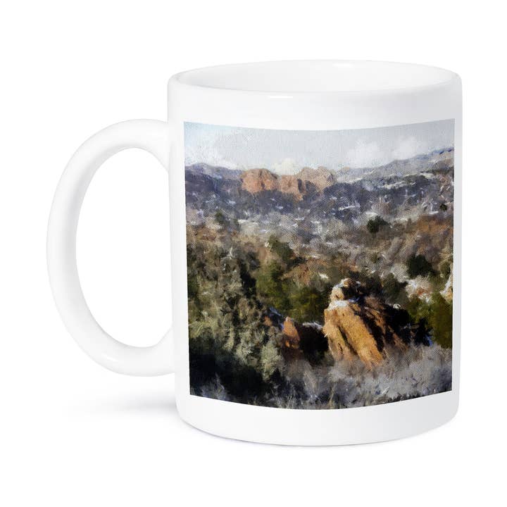 3dRose, Vista das Montanhas do Colorado a partir do Red Rock Canyon, Caneca por atacado de 3dRose