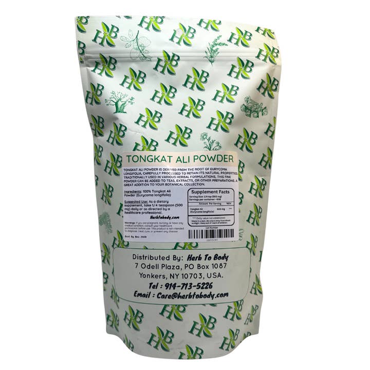 Herb To Body - Wholesale Protein/Superfood Powder - Tongkat Ali Powder 1lb