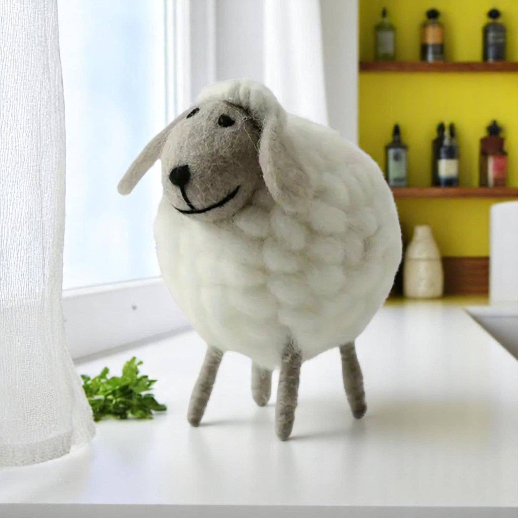 Moose & Co – Objeto de mesa decorativo por atacado – Decoração de feltro de lã de ovelha em pé2