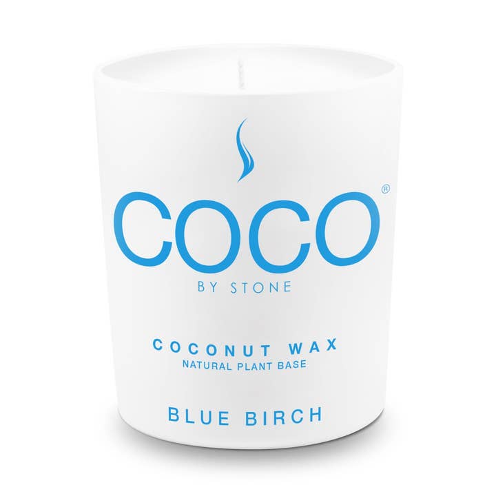 Candela in cera di cocco Blue Birch per la vendita all'ingrosso da parte di ENVIRONMENT