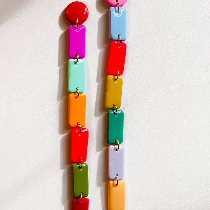 Delaney and Blu - Wholesale Dangle Earrings - Chiclet Drops1