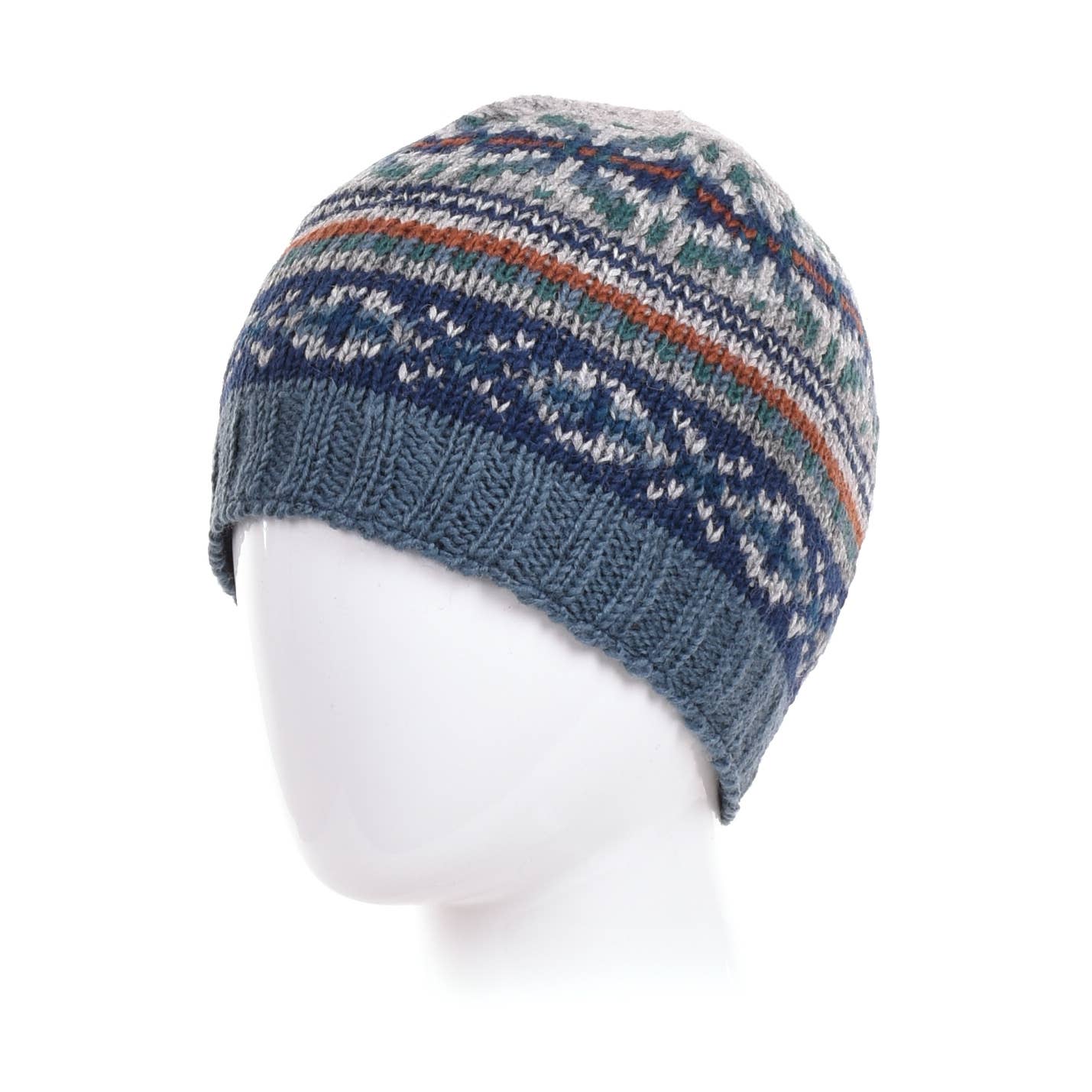 Lost Horizons Knitwear – Ships from USA - Wholesale Beanie - Men's - Axel Fair Isle Knit Beanie – Fleece Lined Wool Hat5