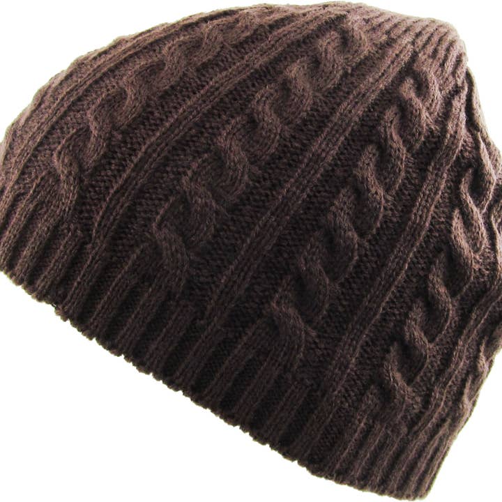 KBETHOS - Wholesale Beanie - Unisex - Cuffless Cable Knit Beanie6