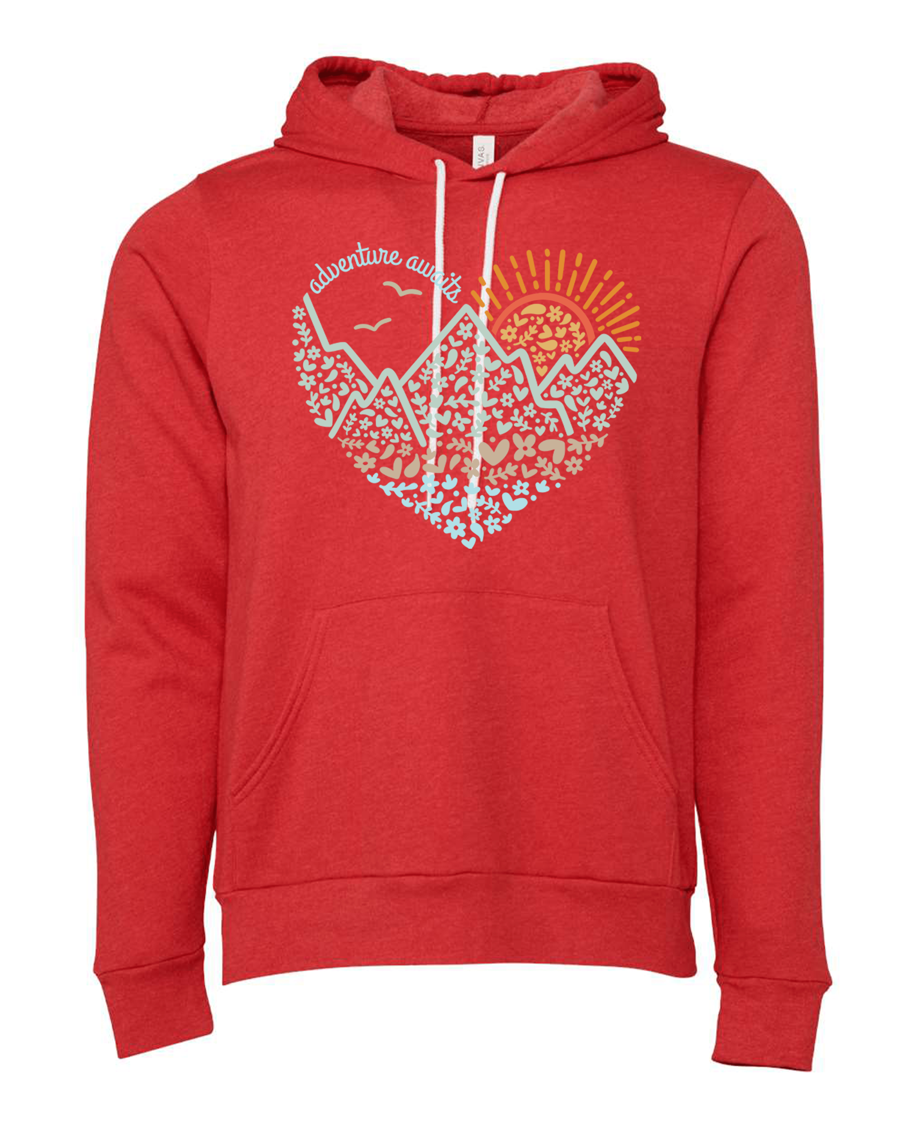 208 Supply Co - Wholesale Hoodie - Unisex - Adventure Awaits Heart- Hoodie2