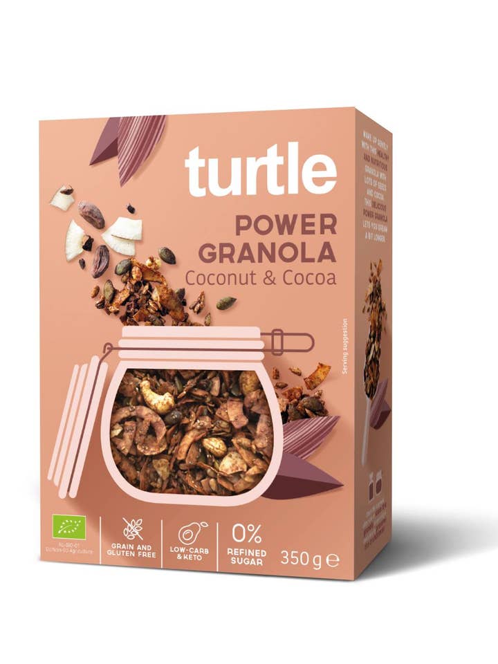 POWER Granola Bio Coconut & Cocoa for wholesale by Turtle - Better Breakfast
