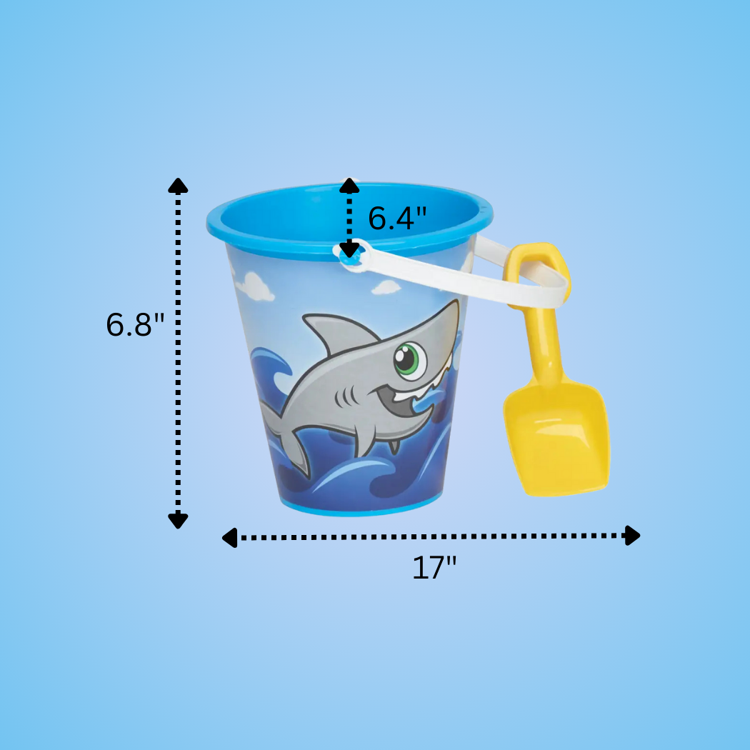 American Plastic Toys - Wholesale Toy Set - Kids - Seascape Pail & Shovel Beach Plastic Toy for Kids3