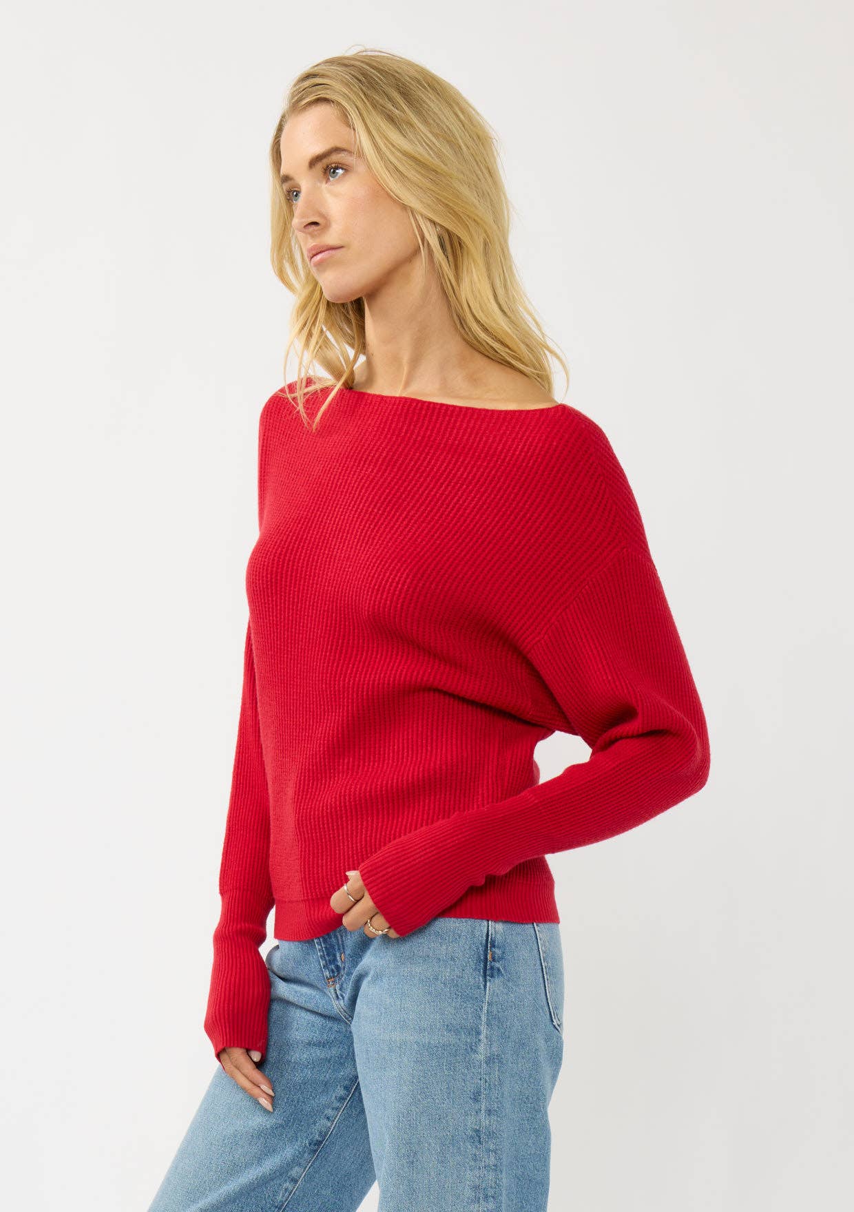 Lovestitch - Vente Pull en maille – femme - Pull en tricot gaufré à manches longues1