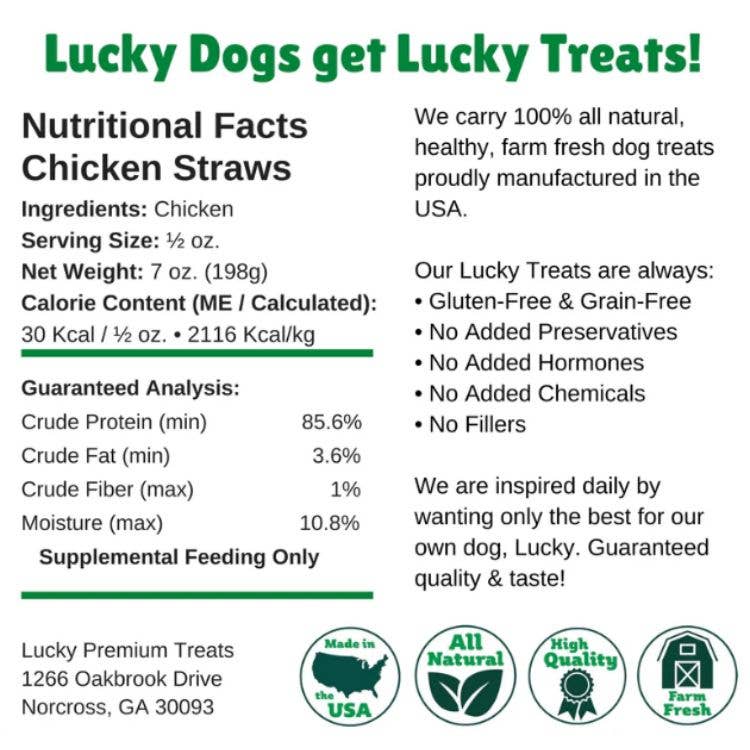 Lucky Premium Treats - Wholesale Pet Treats - Dog - Chicken Jerky Straws7