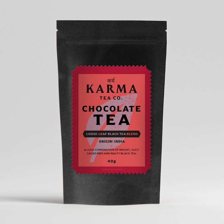 Thé Noir & Cacao – Riche & Gourmand
pour la vente par The Karma Tea Co.
