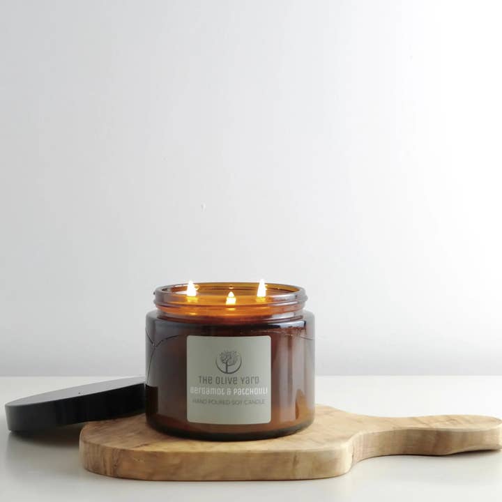 3 Wick Candle for wholesale by The Olive Yard