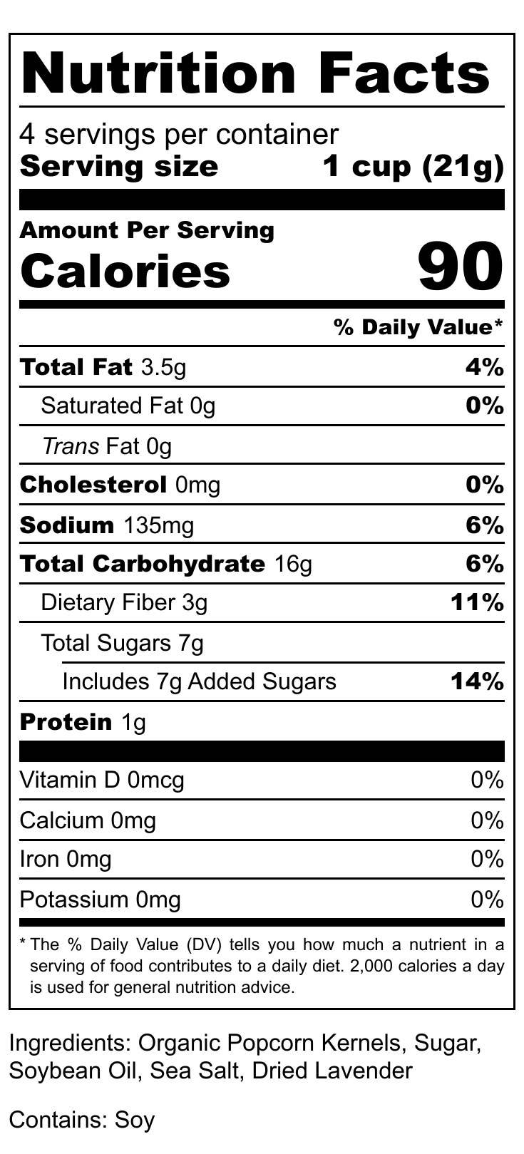 Pop's Praiseworthy Popcorn - Wholesale Popcorn - Pop's Praiseworthy Popcorn - Luscious Lavender - snack size2