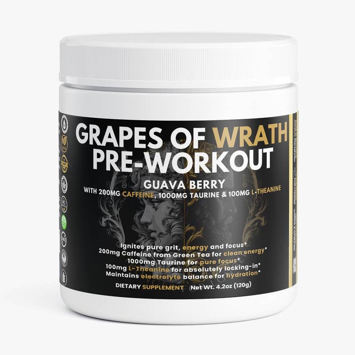 Grapes of Wrath Pre-Workout: Guava Beere für den Großhandel von Stronger For Longer