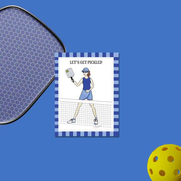 Dawn of Designs - Wholesale Stationery/Notecard Set - Women's Pickleball Boxed Card Set- 4 cards 5