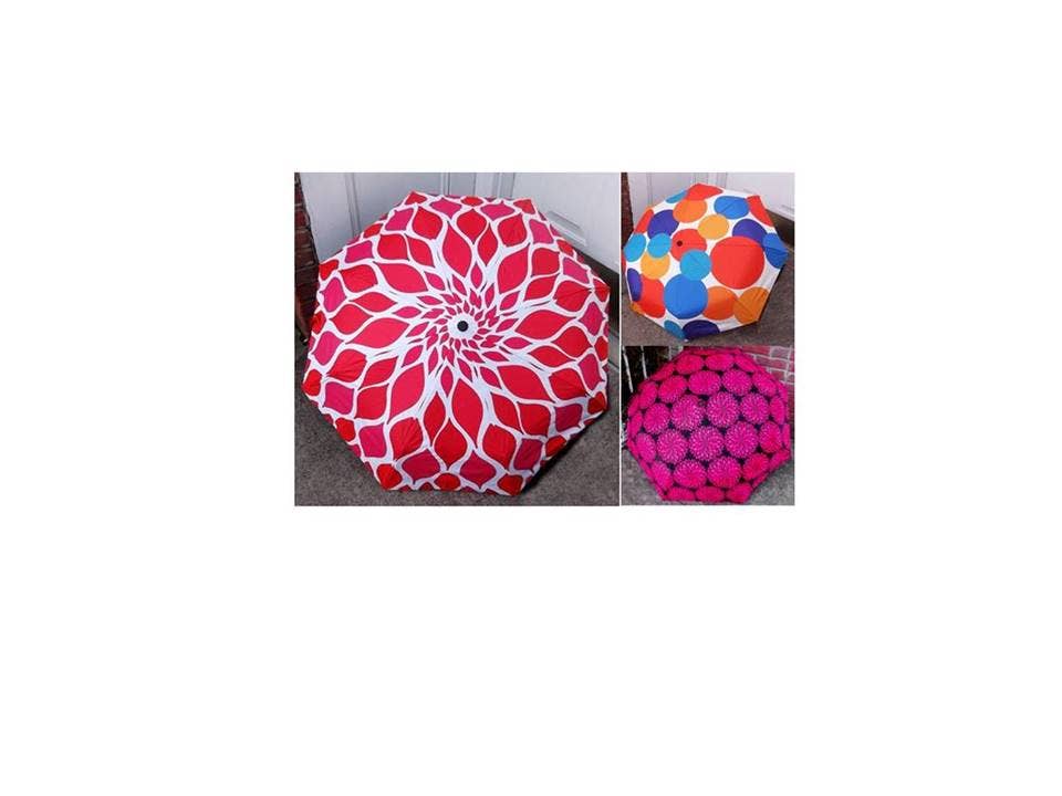 GirlzNDollz – Guarda-chuva - Mulher por atacado – Guarda-chuva Compacto de Primavera com UV - Flor Negra3