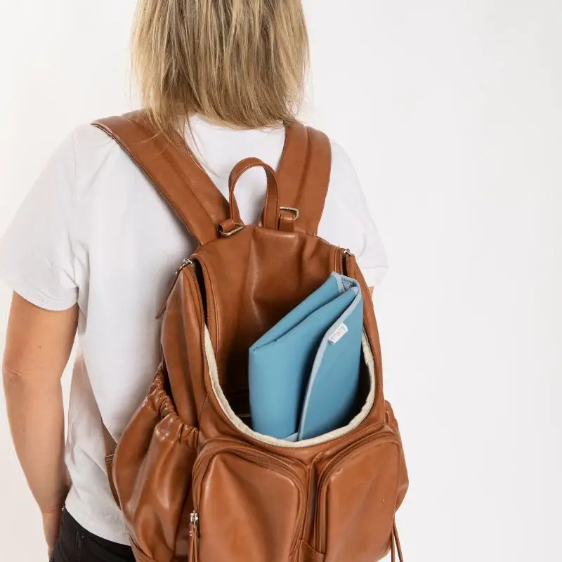 All4Ella – bolsa para fraldas - Bebé por atacado – Carteira de Mudança Reciclada - Azul4