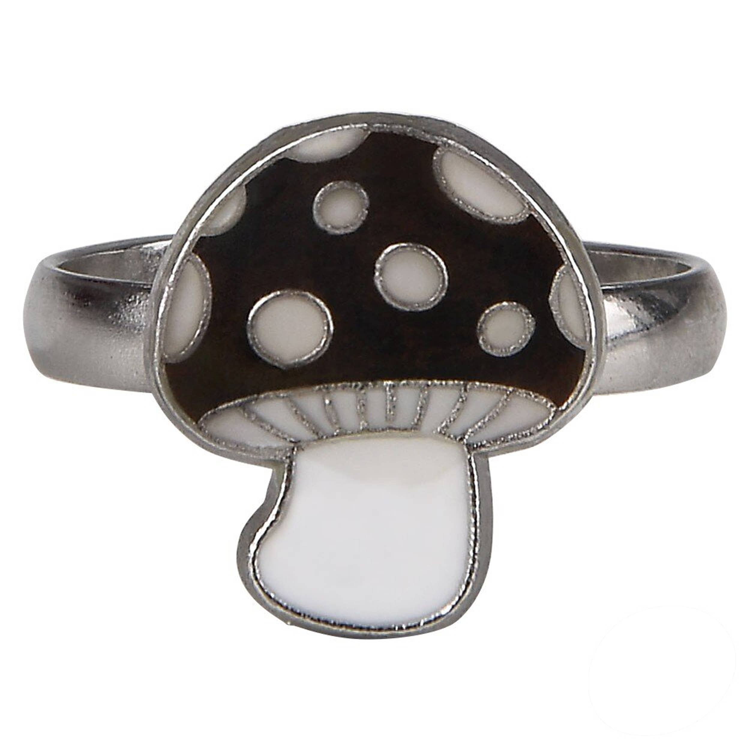 Pagdee Kids Juniors - Wholesale Single Stone/Solitaire Ring - Holiday Décor Mushroom Mood Ring3