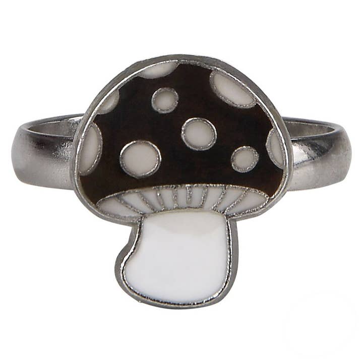 Pagdee Kids Juniors - Wholesale Single Stone/Solitaire Ring - Holiday Décor Mushroom Mood Ring3
