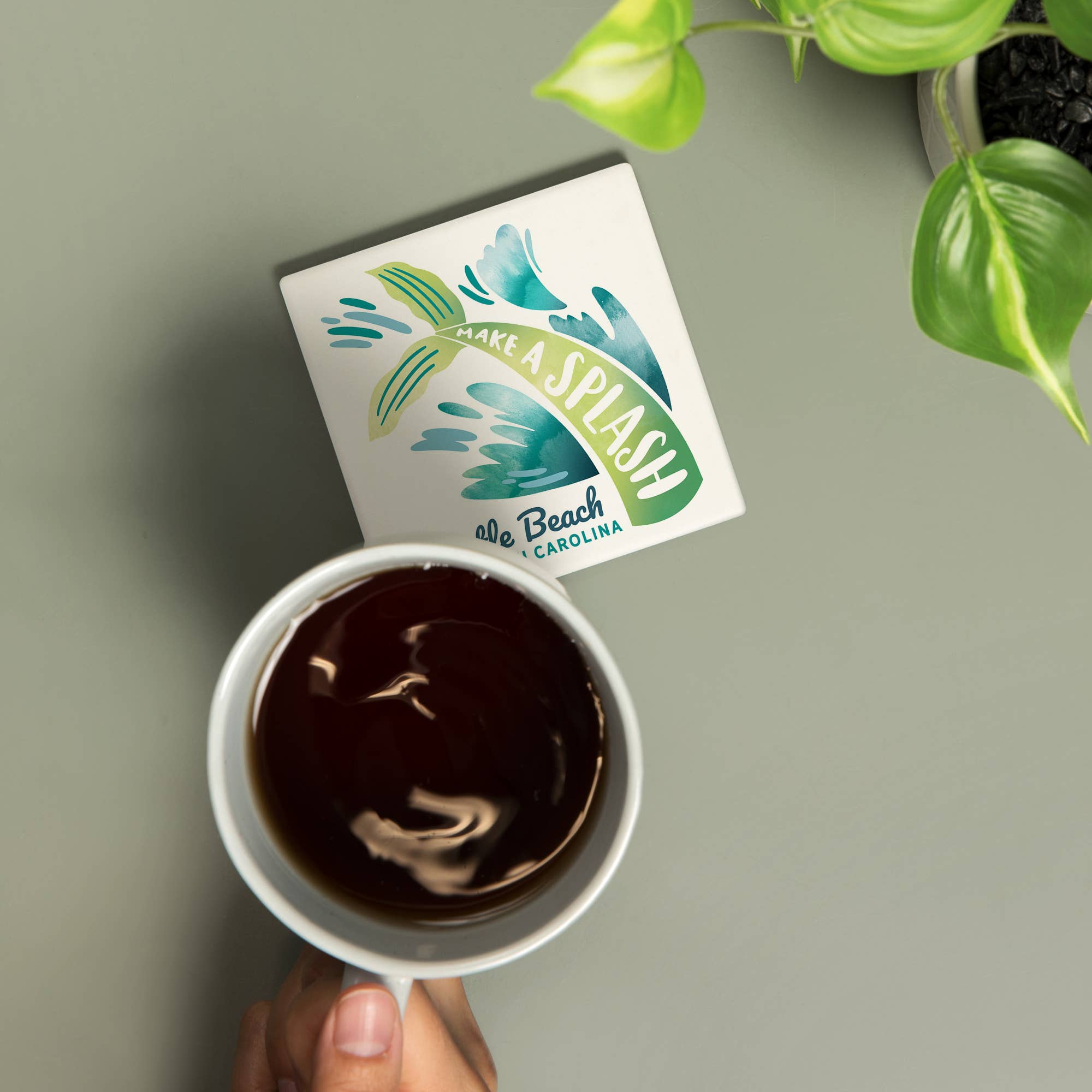 Lantern Press - Wholesale Coasters - Ceramic Coaster Myrtle Beach, South Carolina, Mer-Mazing1