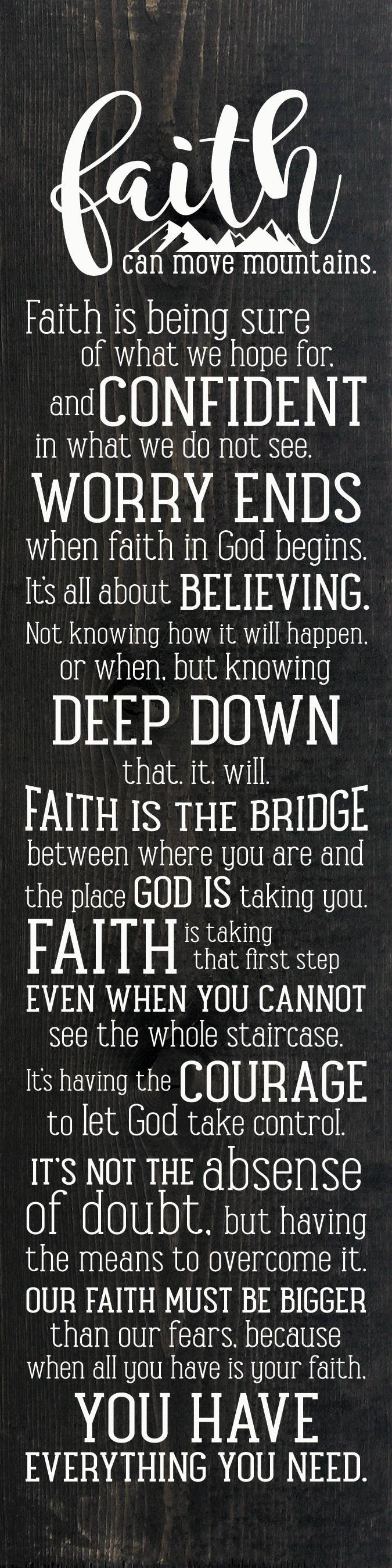 SAWDUST CITY – wholesale Skylt – Tro kan flytta berg bondgård skylt 9 x 36 ”vertikal3