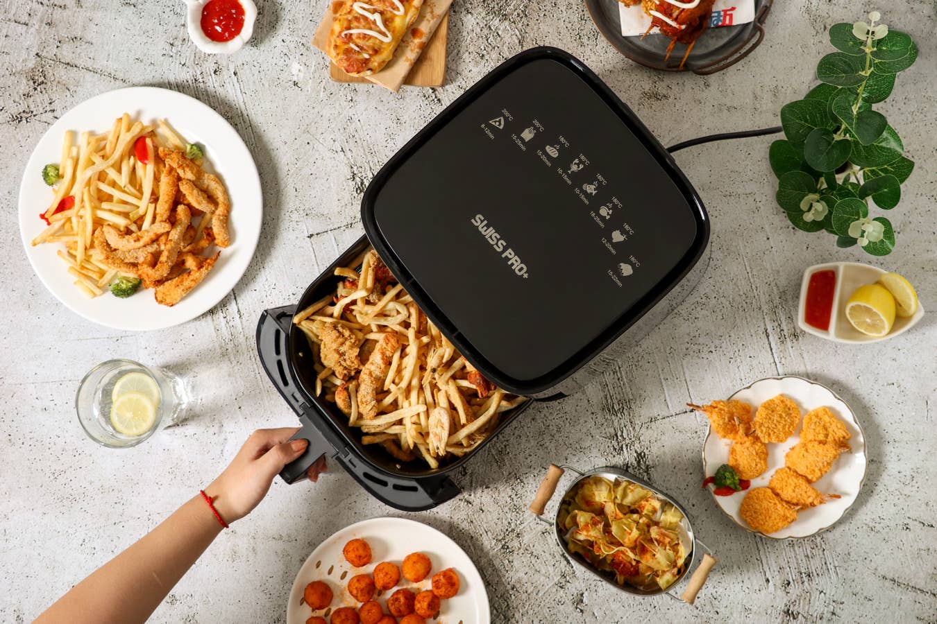 Swiss Pro+ - Venta al por mayor Electrodomésticos - Freidora de aire Silver 5L9