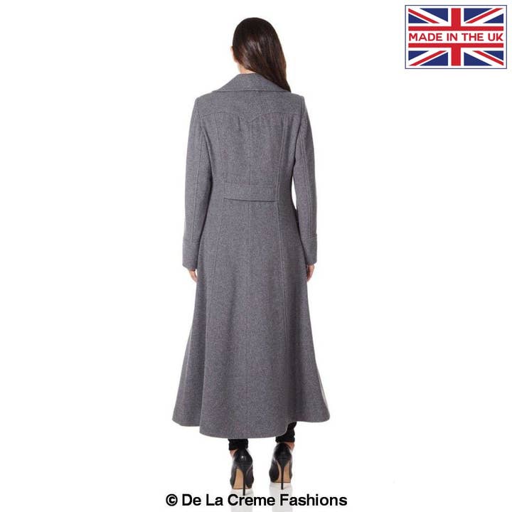 De La Creme Fashions – wholesale Coat – Women’s – Womens Wool and Cashmere Blend Double Breasted Maxi Coat4