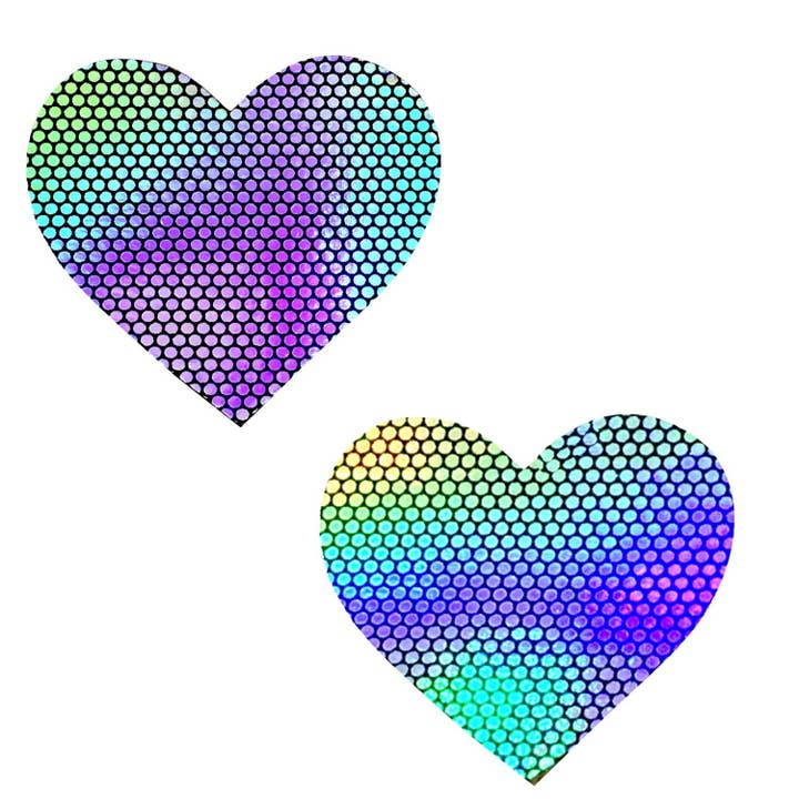 Liquid Party Holographic I Heart U Nippel Cover Pasteten aus Silber für den Großhandel von Neva Nude