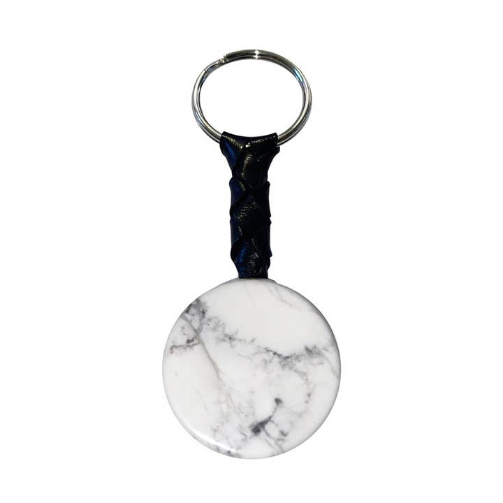 Llavero Howlite - Disco para venta al por mayor de France Mineraux