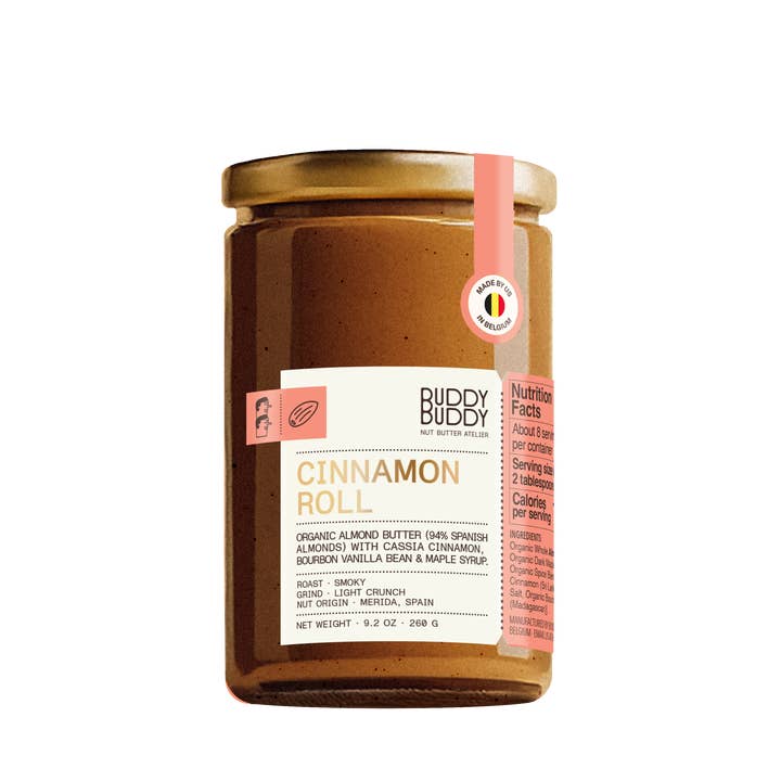 BUDDY BUDDY - Vente Beurres de noix - Beurre de noix roulé à la cannelle biologique – Amandes, Érable & Vanille1