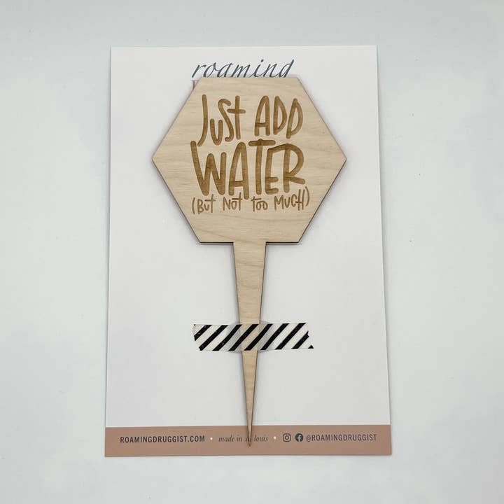 Ajoutez simplement un marqueur aquatique pour plantes pour la vente par Roaming Druggist Shop