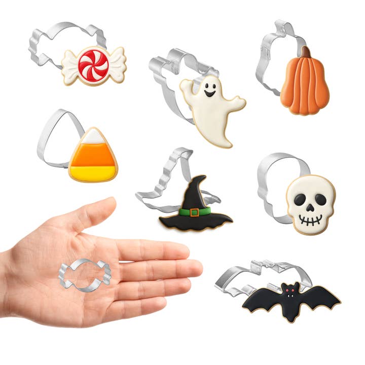 Miniature Halloween Kageudstikker Sæt 7 stk HS0520 for engroshandel hos CookieCutter.com
