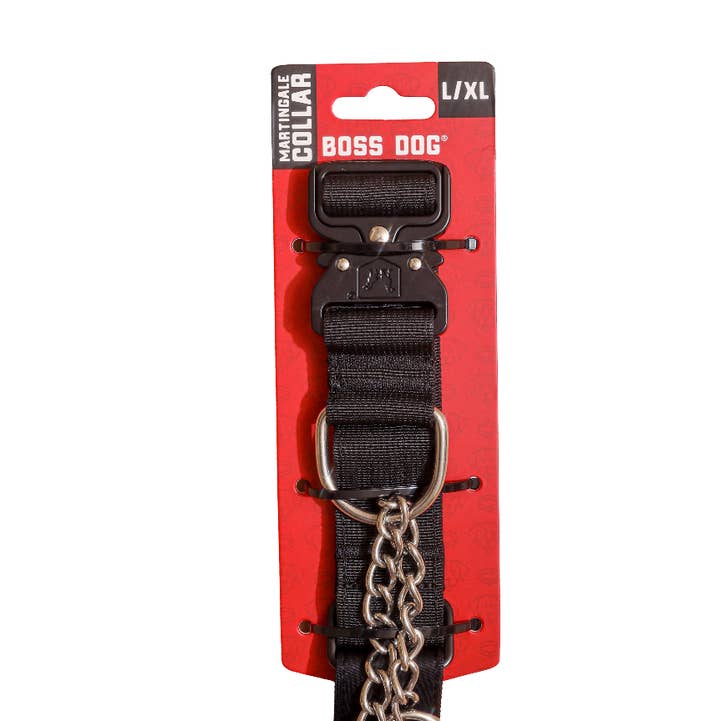 Boss Dog Martingale Large/XL Black for wholesale by BOSS DOG BRAND, INC.