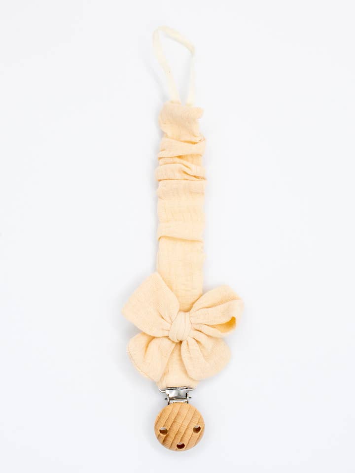 Cinta de chupete lazo de vainilla para venta al por mayor de Colori Ribelle