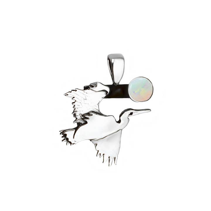 Heron Pendant + More Colors for wholesale by Great Falls Jewelry