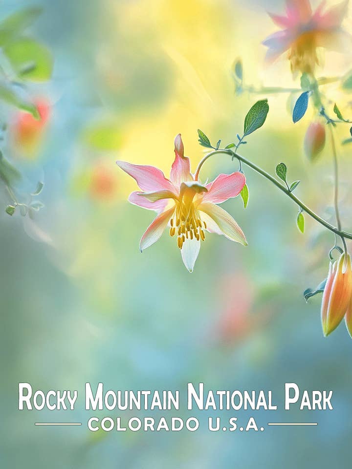 Columbina Clara - Impressões de Arte Souvenir das Montanhas Rochosas - Arte de 8"x10" para Moldura de 11"x14" por atacado de Mowbi