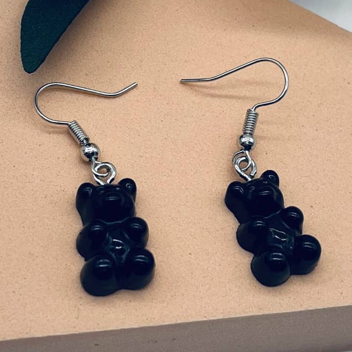 PENDIENTES CON FORMA DE OSITO DE GOMA (PAR) para venta al por mayor de Ashlen