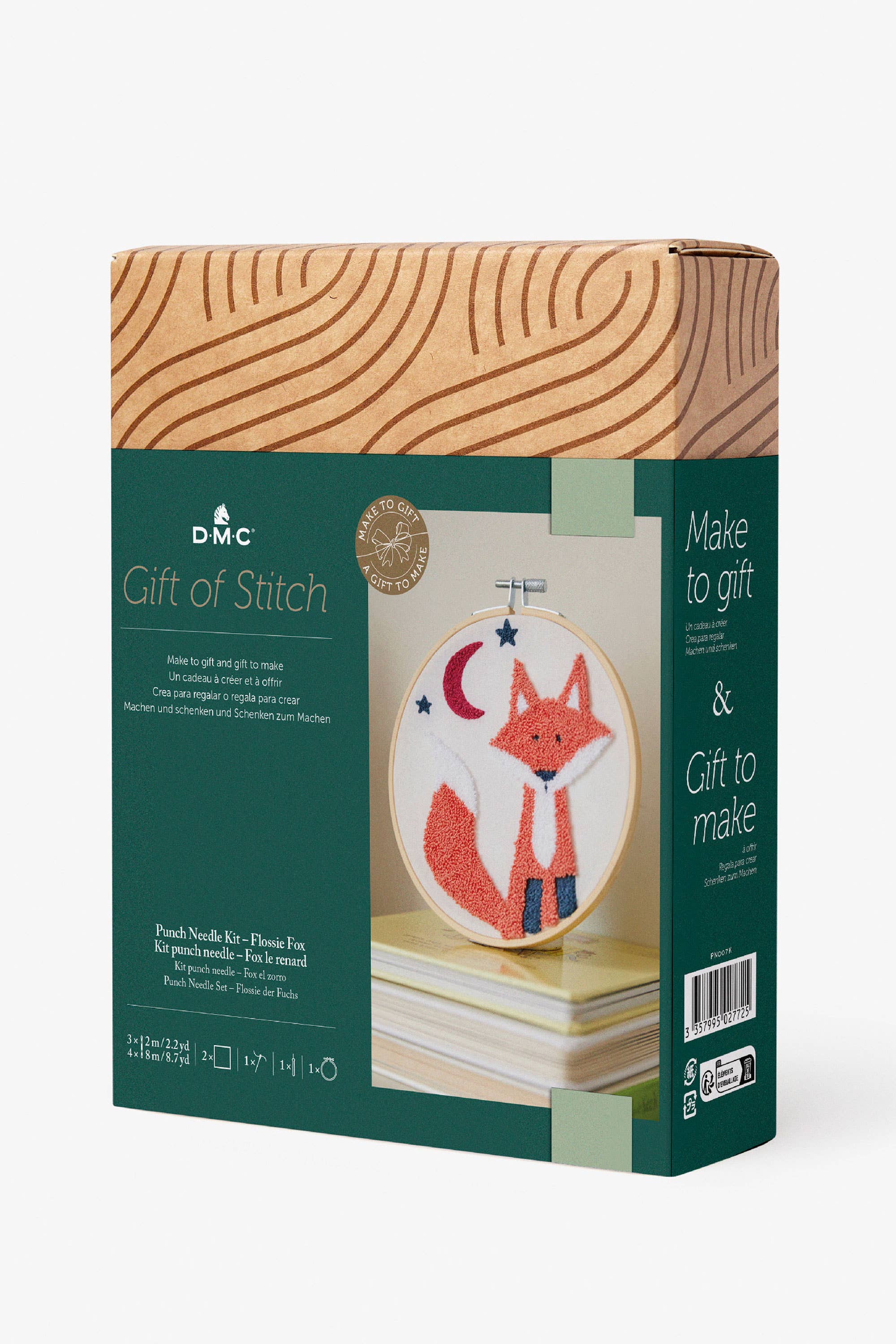 DMC - Wholesale Embroidery/Cross Stitch Supplies - DMC Gift of Stitch Flossie Fox Punch Needle Kit2