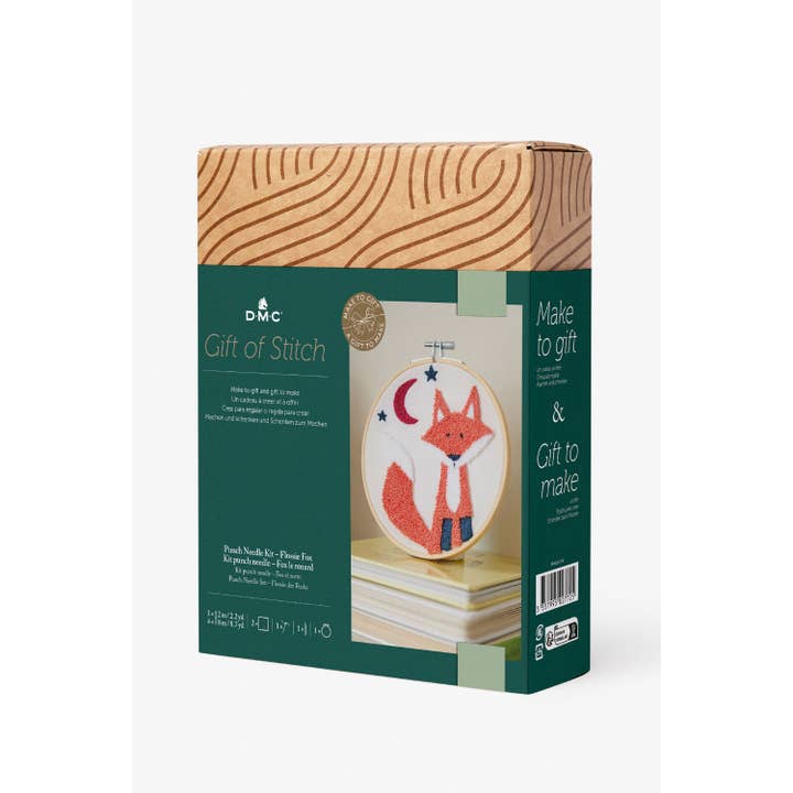 DMC - Wholesale Embroidery/Cross Stitch Supplies - DMC Gift of Stitch Flossie Fox Punch Needle Kit2